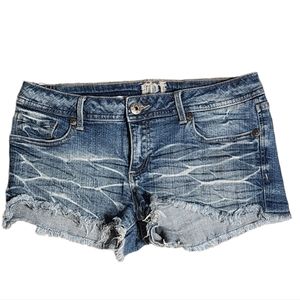 SPF Shorty Shorts Distressed Hem Size Medium